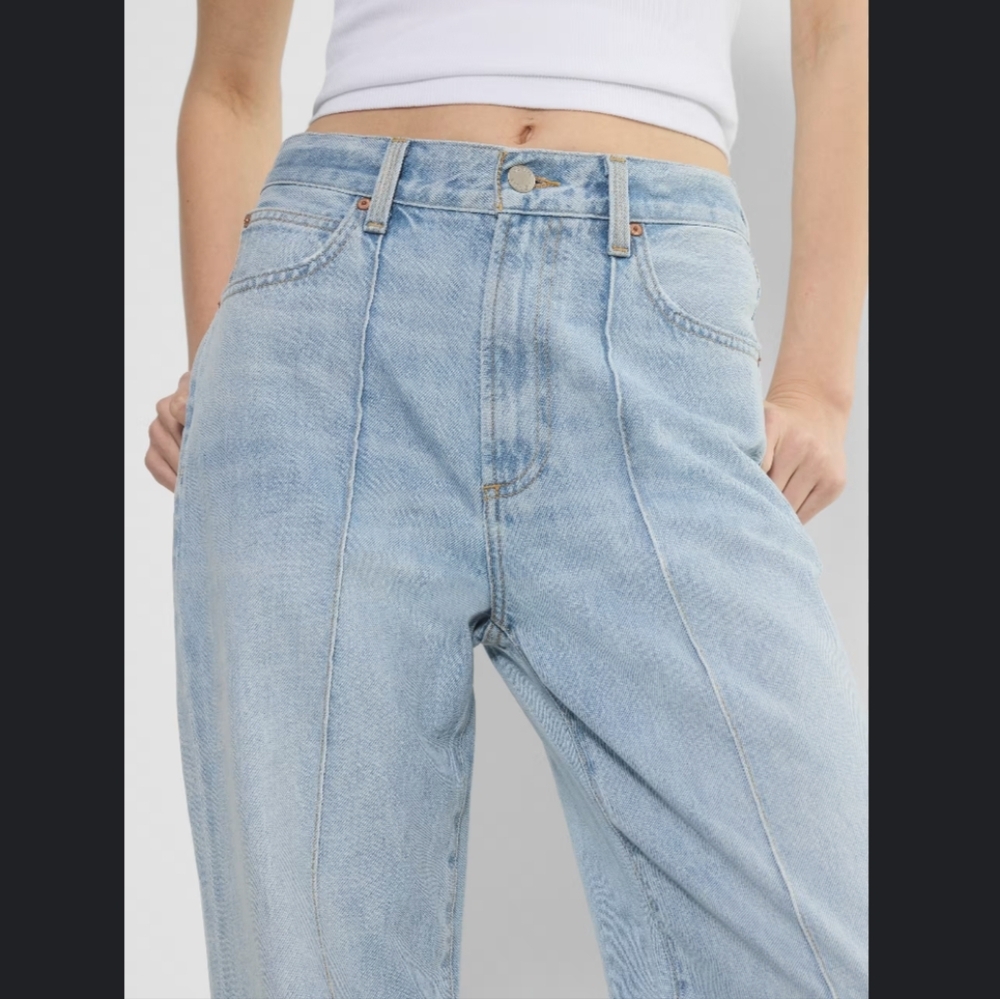 Abercrombie & Fitch 90s Straight Ultra High Rise Jeans Size 32 Curve Love EUC
